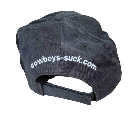 Vintage Dallas Cowboys Suck Hat Blue Star with Bullet Holes NFL Football Yupoong - Picture 2 of 9